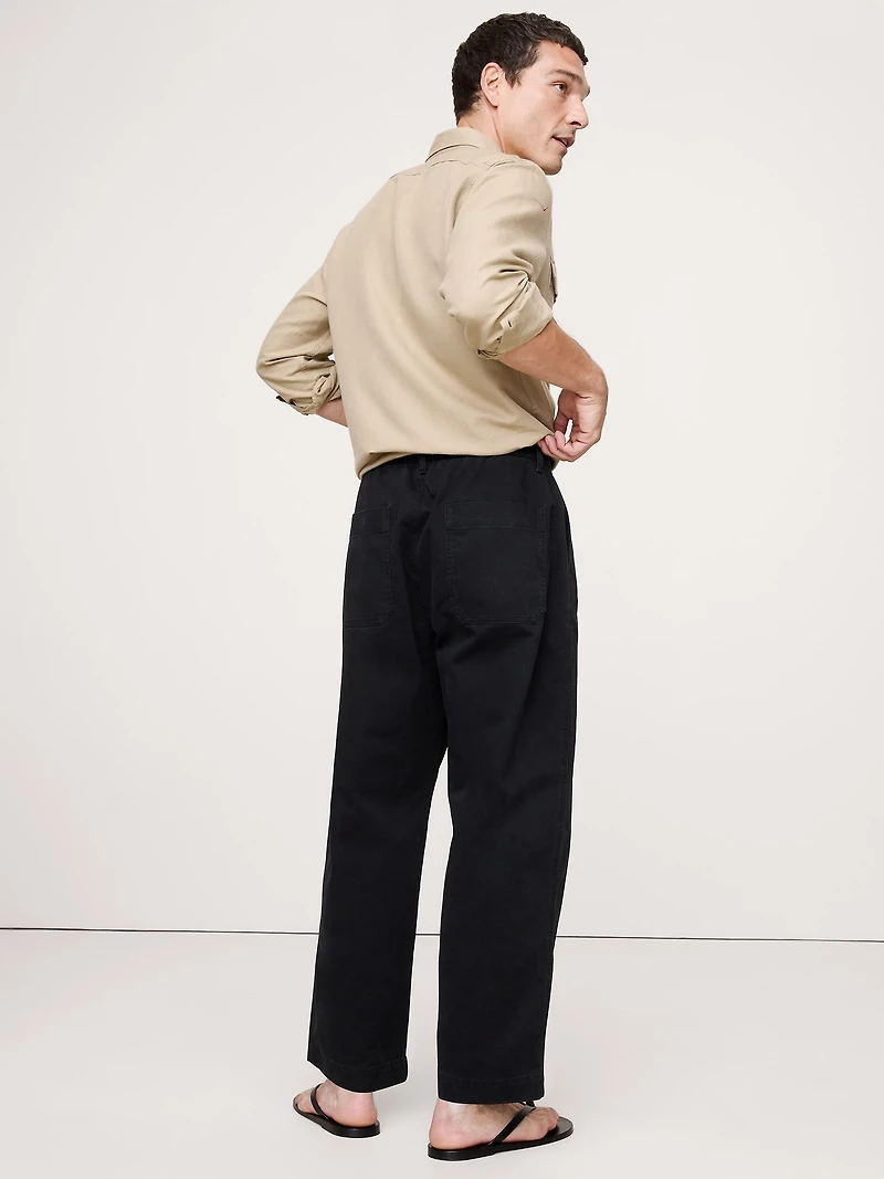 Loose Lightweight Cotton Pull-On Pant