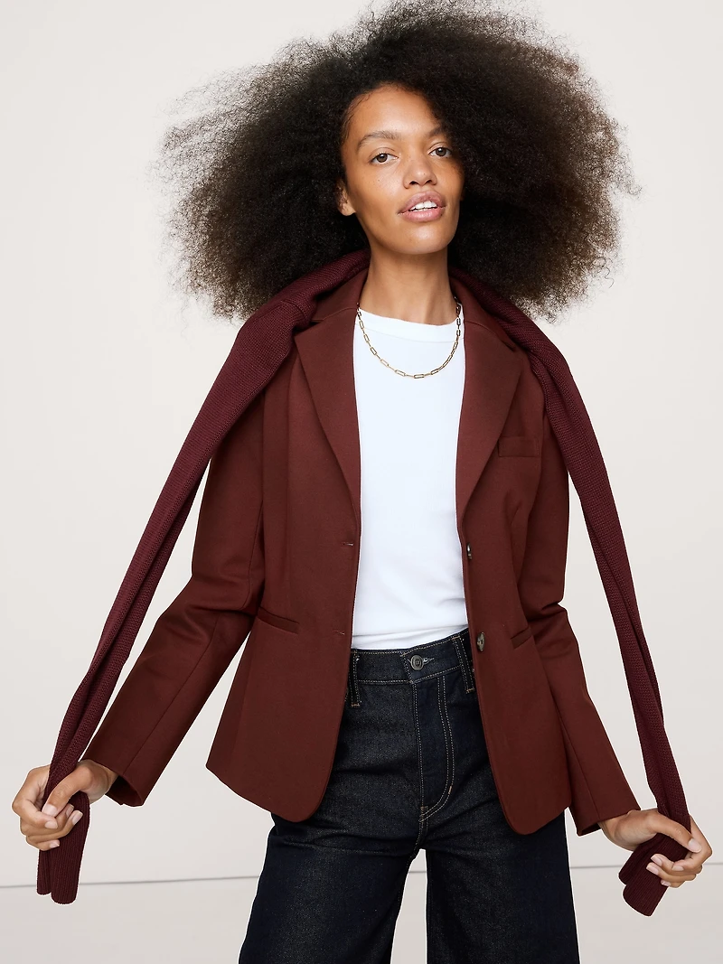 Slim Everywhere Ponte Blazer