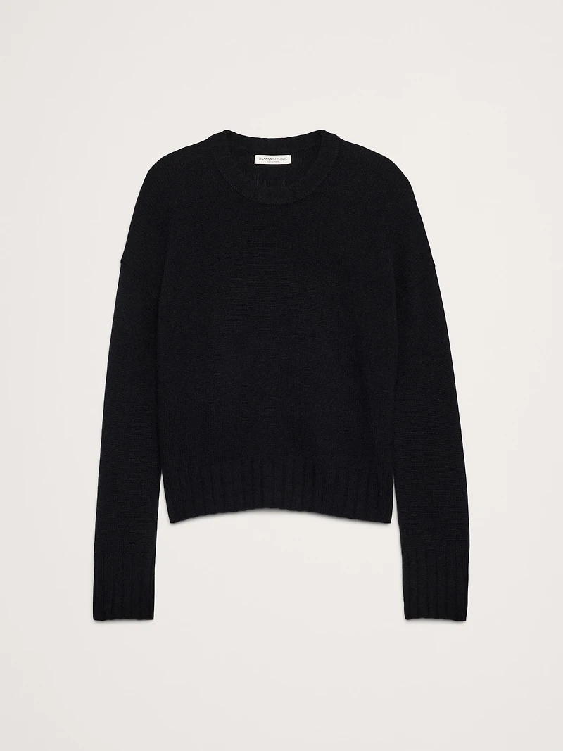 Oversized Midweight Cashmere Crew-Neck Sweater