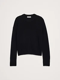 Oversized Midweight Cashmere Crew-Neck Sweater