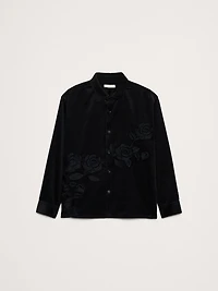 Relaxed-Fit Embroidered Corduroy Overshirt
