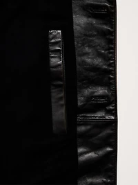 Oversized Leather Carcoat