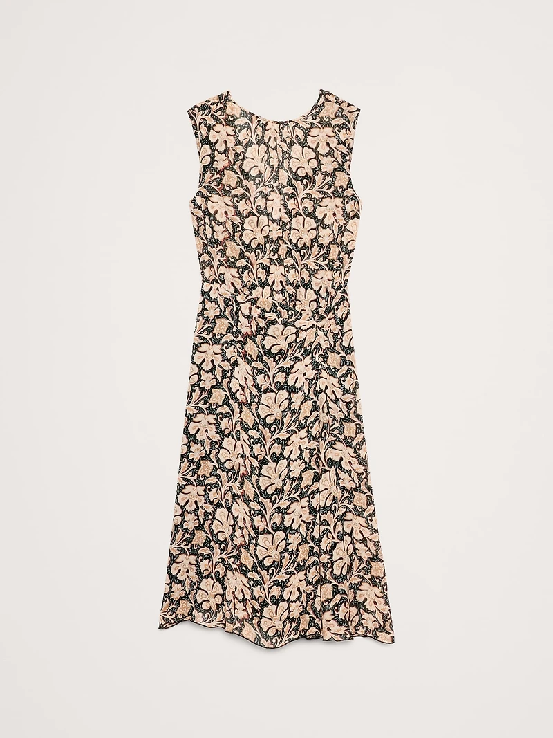 Low-Back Midi Dress