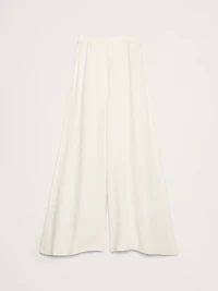High-Rise Wide-Leg Crepe Palazzo Pant
