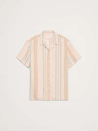Standard-Fit Linen-Cotton Resort Shirt
