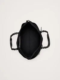 Large Leather East-West Tote