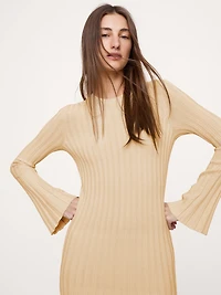 Sculpted Ribbed Maxi Dress
