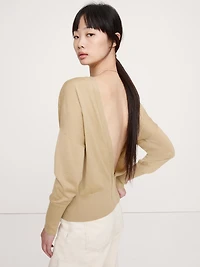 Merino Backless Sweater