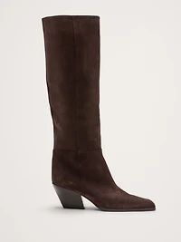 Italian Leather Knee-High Boot