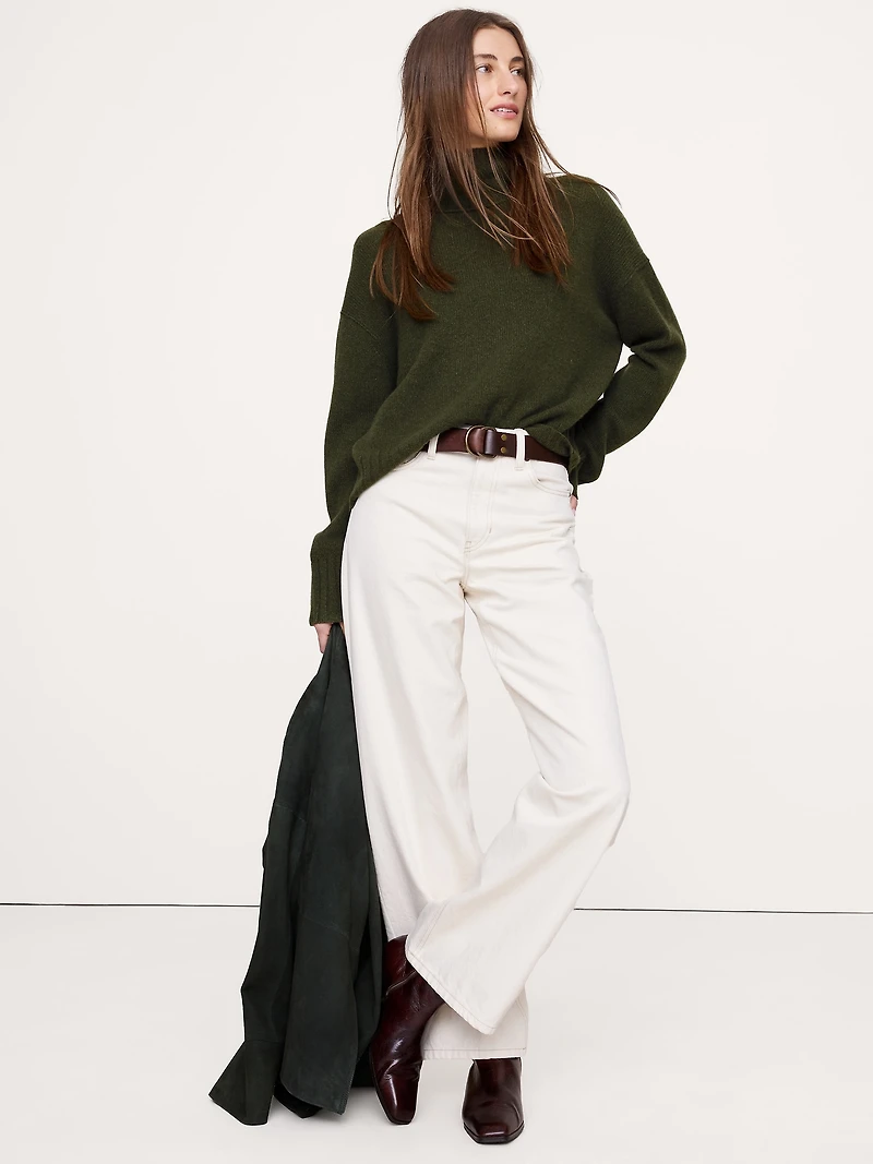 Oversized Cashmere Turtleneck Sweater