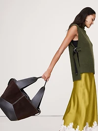 Large Patchwork Medium Zip Tote