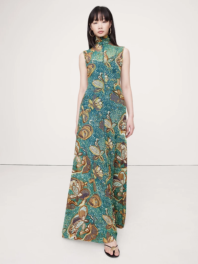 Mesh Maxi Dress