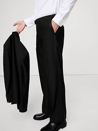Straight Italian Barathea Tuxedo Pant