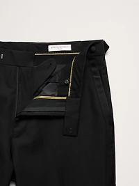 Straight Italian Barathea Tuxedo Pant