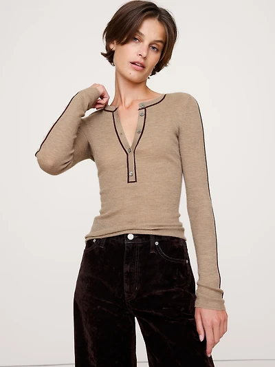 Featherweight Cashmere Henley