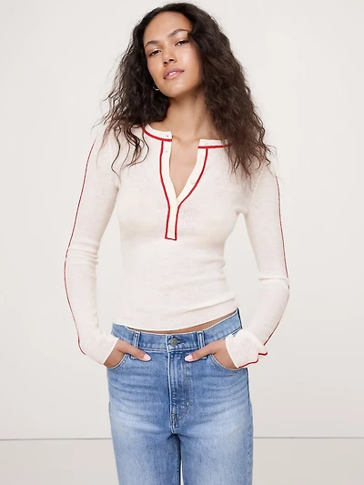Featherweight Cashmere Henley