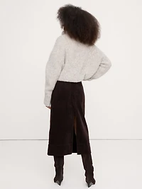 Corduroy Midi Skirt