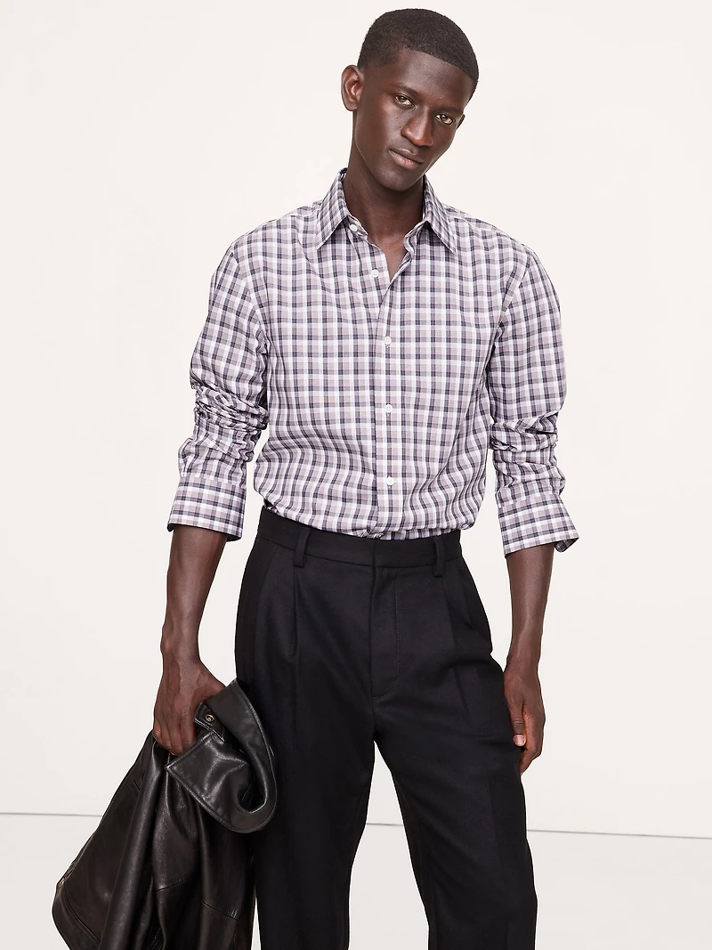 Slim-Fit Wrinkle-Resistant Dress Shirt