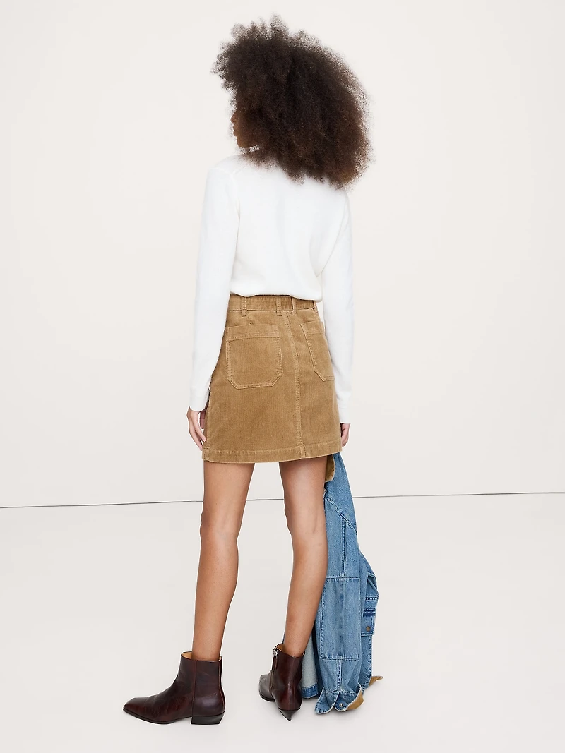 Corduroy Mini Skirt