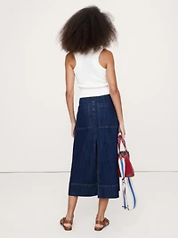 Denim Midi Skirt