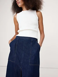 Denim Midi Skirt