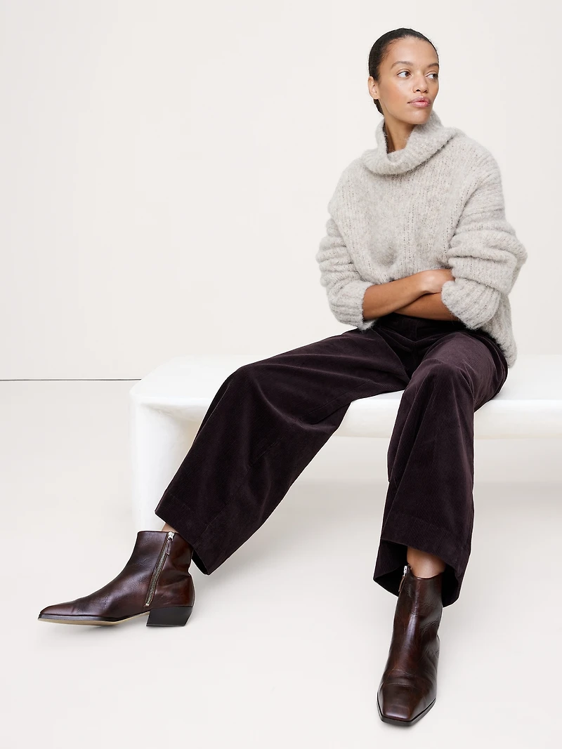 Italian Leather Ankle Boot