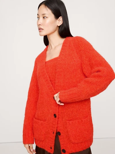 Italian Alpaca-Blend Cardigan
