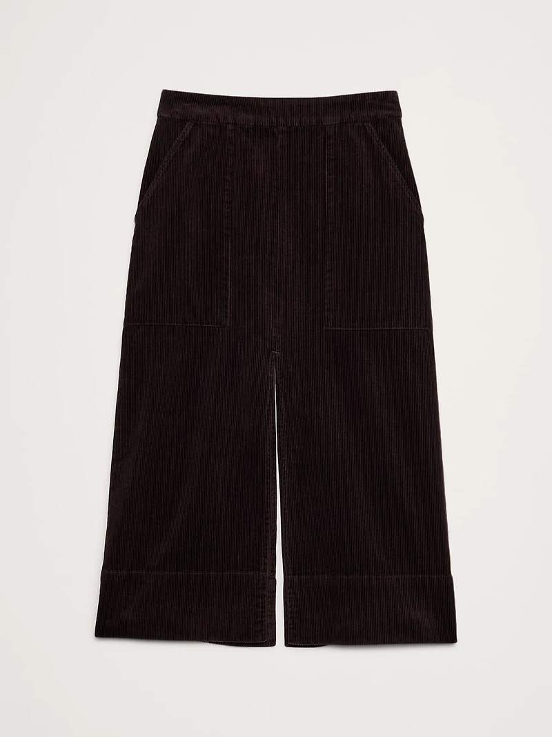 Corduroy Midi Skirt