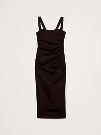 Everywhere Ponte Ruched Midi Dress
