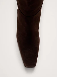 Italian Leather Knee-High Boot