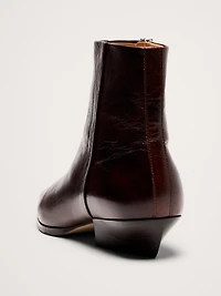 Italian Leather Ankle Boot
