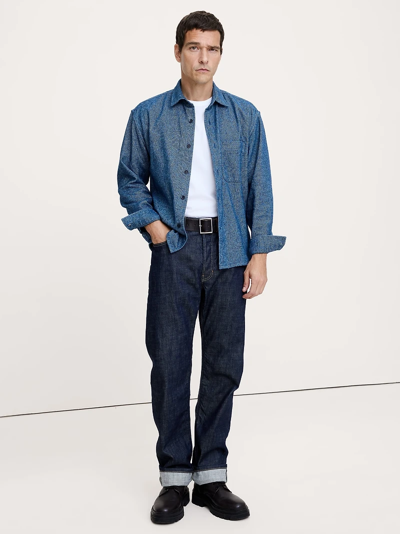 Relaxed-Fit Flannel Overshirt