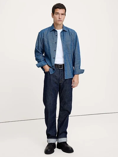 Relaxed-Fit Flannel Overshirt