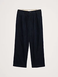 Loose Pleated Corduroy Pant