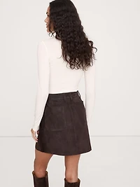 Luxe Wool-Blend Turtleneck T-Shirt