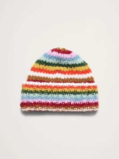 Chunky Cashmere-Silk Beanie