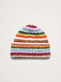 Chunky Cashmere-Silk Beanie
