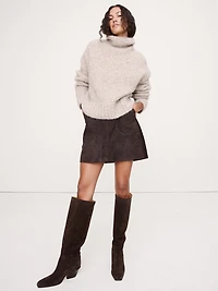 Italian Leather Knee-High Boot