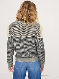 Herringbone Jacquard Sailor Sweater