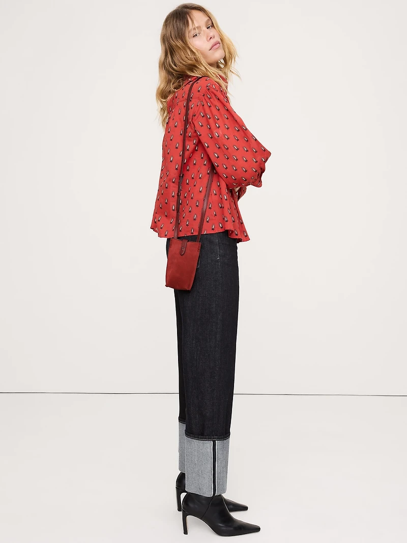 Italian Leather Crossbody Pouch