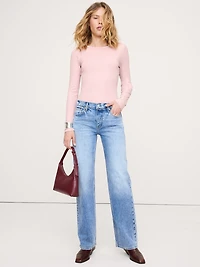 Ribbed Crew-Neck T-Shirt