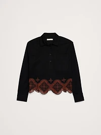 Embroidered Popover Shirt