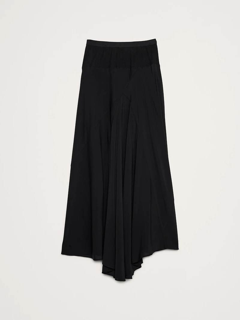 Drapey Georgette Maxi Skirt