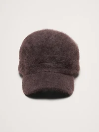 Brushed Wool-Cashmere Baseball Cap