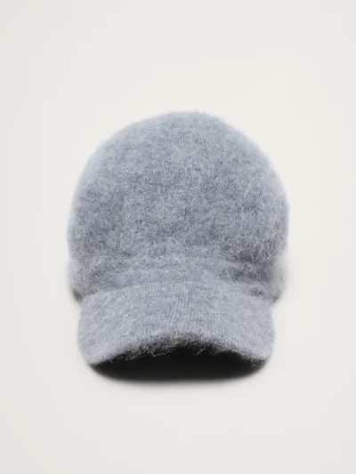 Brushed Wool-Cashmere Baseball Cap