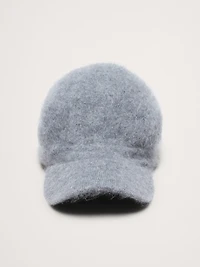 Brushed Wool-Cashmere Baseball Cap