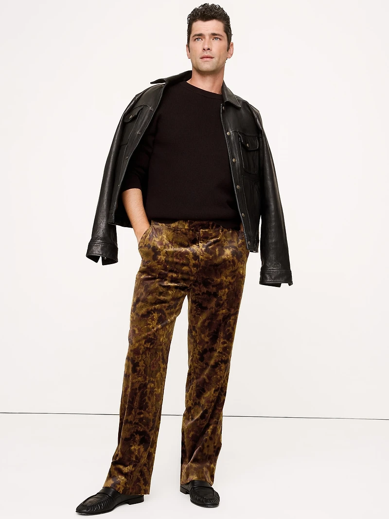 Straight Velvet Pant