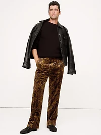 Straight Velvet Pant
