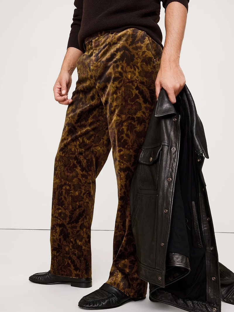 Straight Velvet Pant