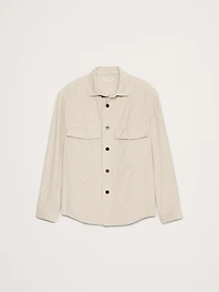 Loose-Fit Diamond Corduroy Overshirt